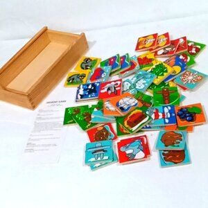 Pierre Belvédère 48 Piece Wooden Tiles Memory Game for Young Children